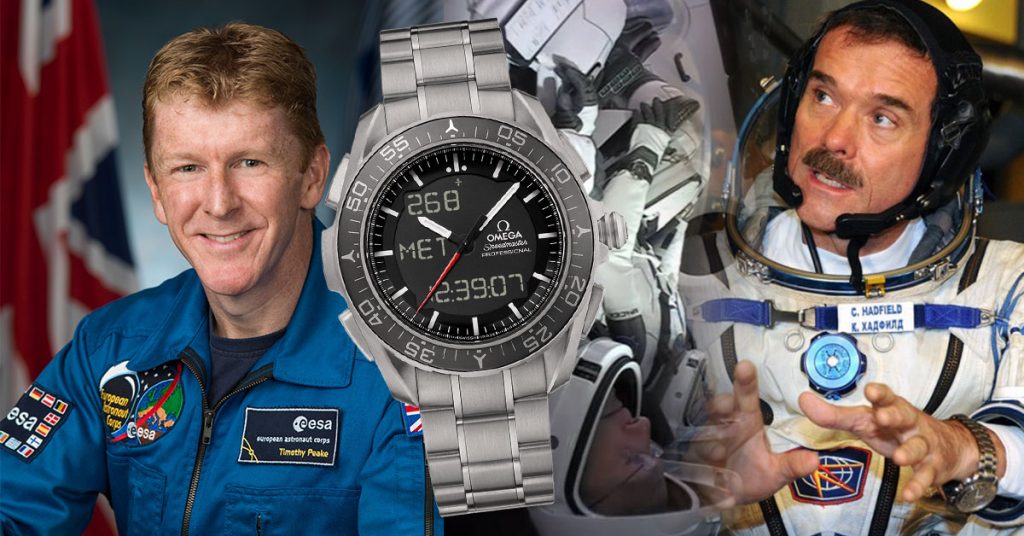 SpaceX watches Omega X33 Tim Peake and Chris Hadfield