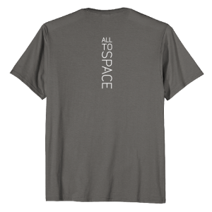 Classic Asphalt T-Shirts All To Space Back White Logo