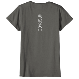 Classic Asphalt Womens T-Shirts All To Space Back White Logo