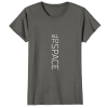 Classic Asphalt Womens T-Shirts All To Space Front White Logo