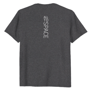 Classic Dark Heather T-Shirts All To Space Back White Logo