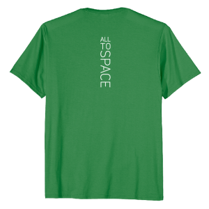Classic Kelly Green T-Shirts All To Space Back White Logo