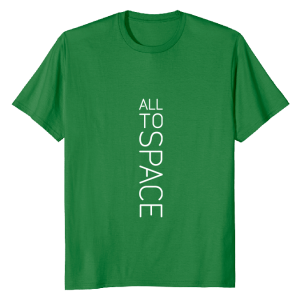 Classic Kelly Green T-Shirts All To Space Front White Logo
