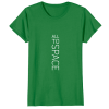 Classic Kelly Green Womens T-Shirts All To Space Front White Logo