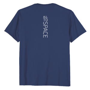 Classic Navy T-Shirts All To Space Back White Logo