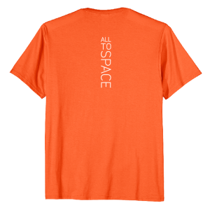 Classic Orange T-Shirts All To Space Back White Logo