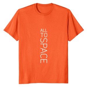 Classic Orange T-Shirts All To Space Front White Logo