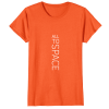 Classic Orange Womens T-Shirts All To Space Front White Logo
