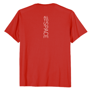 Classic Red T-Shirts All To Space Back White Logo