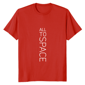 Classic Red T-Shirts All To Space Front White Logo