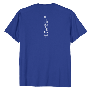 Classic Royal Blue T-Shirts All To Space Back White Logo