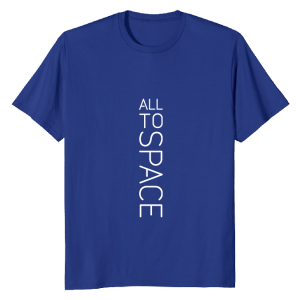 Classic Royal Blue T-Shirts All To Space Front White Logo