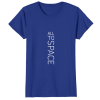 Classic Royal Blue Womens T-Shirts All To Space Front White Logo