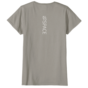 Classic Slate Womens T-Shirts All To Space Back White Logo