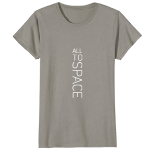 Classic Slate Womens T-Shirts All To Space Front White Logo